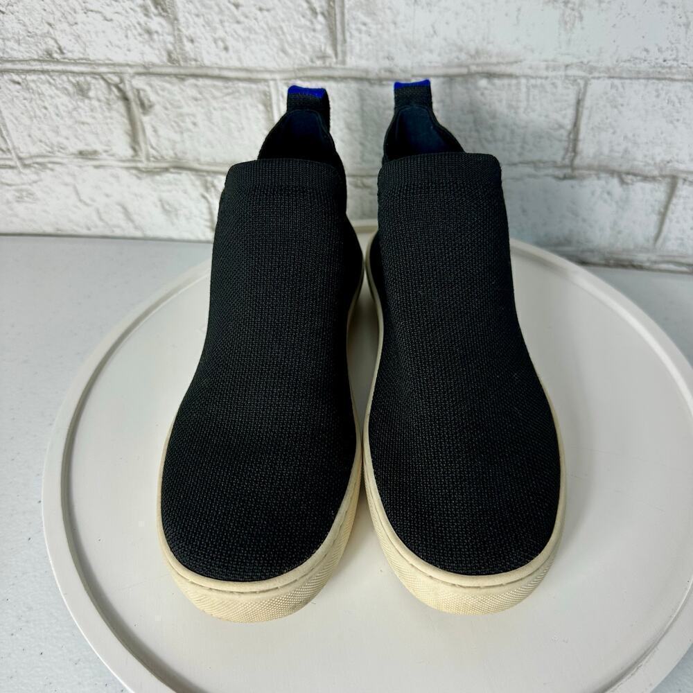 Rothy's Chelsea Boot Ankle Booties Stretch Knit Washable Shoes Black 6 - Picture 6 of 10